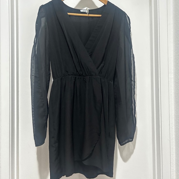 Black Kimchi Blue Longsleeve Minidress - Picture 1 of 5